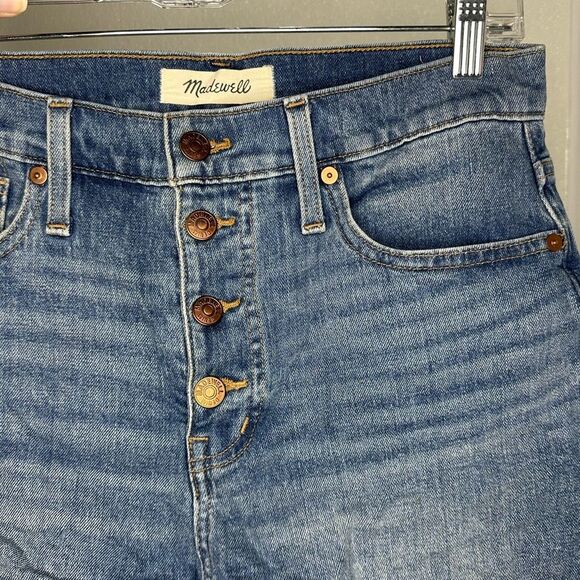 Madewell High-Rise Denim Button Fly Shorts Women’s 26 - Picture 3 of 5